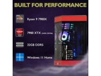 Cobratype Dragon Warrior Desktop Gaming PC - Ryzen 9 7900X, RX 7900 XTX, 32 GB DDR5 RAM, 2 TB NVMe, AIO Liquid Cooler, Windows 11... 