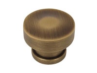 10 pack - cosmas 704bab brushed antique brass round contemporary cabinet hardware knob - 1-1/4 diameter - Newegg.com