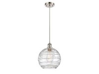 innovations lighting 516-1p-sn-g1213-10 large deco swirl 1 light mini pendant part of the ballston collection, brushed satin... 
