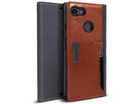 K3 Wallet] Wallet Case with Card Slot and Foldable Flip Cover for Google Pixel 3 XL (2018) (Black Gray/Brown... 