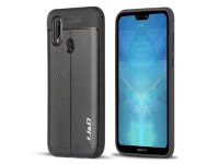 J&D Case Compatible for Huawei P20 Lite Case, [Anti-Scratch] [Leather Texture Pattern] Shockproof Protective Rubber TPU Slim Case... 