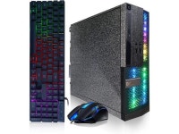 Refurbished: Dell PC Treasure Box RGB Desktop Computer Intel Quad Core I5 up to 3.6G, 8G RAM, 256G SSD, WiFi & Bluetooth, RGB... 