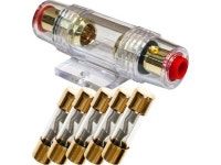 com AGU Fuse Holder High Quality Gold Inline 4 6 8 Gauge + 5 Pack 40 AMP AGU Fuses - Newegg.com