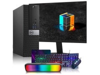 Refurbished: Dell OptiPlex 5040 SFF Desktop Computer PC | 24-inch FHD Monitor | Intel i5 Quad-Core Processor | 32GB DDR4 RAM... 