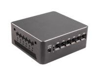 HUNSN Micro Firewall Appliance, Mini PC, pFsense, I3 1125G4, RS54, Mikrotik, OPNsense, VPN, Router PC, 6 x 2.5GbE I226-V, DP... 