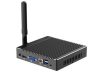 ca Fanless Mini PC,Desktop Computer,Intel Celeron Quad Core J1900,with Windows 10 Pro/Linux Ubuntu support,(Black)... 