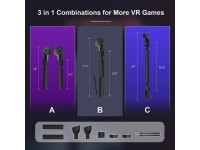 BeswinVR Extension Grips for Quest Pro, VR Game Controllers Handle Accessories for Playing Beat Saber, Golf+, Badminton, Baseball... 