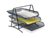 Sparco 90206 3-Tier Steel Mesh Desk Tray, Black (11 5/8W x 13 3/4D x 10 5/8H) - Newegg.com Sparco 90206 3-Tier Steel Mesh Desk... 