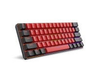 60% Wired Mechanical Keyboard, Mini Gaming Keyboard With 61 Red Switches Keys For Pc, Windows Xp, Win 7, Win 10 (Black-Red, Red... 