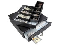 2 Tier Cash Tray, 4 Bill/5 Coin, 24V, RJ11/RJ12 Key-Lock, Double Media Slot, Small Square Money Drawer, Bl (FAF500019) - Newegg.com