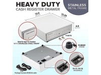 Steel Front - Fully Removable 2 Tier Cash Tray, 4 Bill/5 Coin, 24V, RJ11/RJ12 Key-Lock, Double Media Slo (FAF500038) - Newegg.com