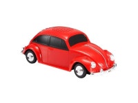 QFX - Retro Car Portable Bluetooth Speaker with Bass Radiator and LED Lights - Red (BT-1960-RED) - Newegg.com
