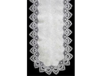 Sinobrite H8139-F1 White Lace Oval Runner 16 x 45 in. - Newegg.com