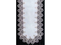 Sinobrite H8139-F2 Gold Lace Oval Runner 16 x 72 in. - Newegg.com