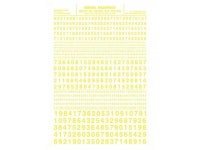 com NEW Woodland Train Decal Sheet Gothic R.R. Numbers Yellow 1&#47;16-5&#47;16&#34; MG730 - Newegg.com