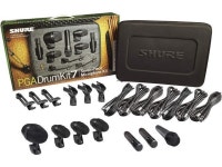 Shure PGADRUMKIT7 7-Piece Drum Mic Kit with 1-PGA52, 3-PGA56, 1-PGA57, 2-PGA81, 3-A25D, 3-AP56DM, 7 XLR-XLR Cables and Case... 
