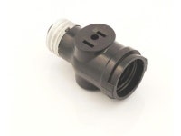 Leviton 1403 002-0-000 Keyless Socket Adapter with 2 Outlet, 660 W, 125 V, Medium Base, 1 Pack, Black - Newegg.ca