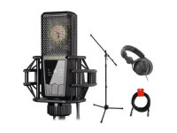 Lewitt LCT 540 SUBZERO Large Diaphragm Condenser Microphone Bundle with Polsen HPC-A30-MK2 Studio Monitor Headphones, Tripod... 