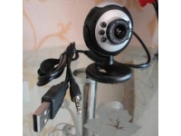 USB 6 LED Camera de Vision Nocturne PC Webcam  Reseau avec Microphone pour MSN ICQ AIM Reunion Skype Net, Noir - Newegg.com