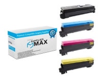 SuppliesMAX Compatible Replacement for Kyocera Mita ECOSYS P6030CDN/FS-C5300DN/FS-C5350DN Toner Cartridge Combo Pack (BK/C/M/Y)... 