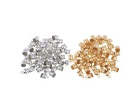 100 Pieces End Cap Bead Stopper Fit 8mm Leather Cord Jewelry Making Findings - Newegg.com