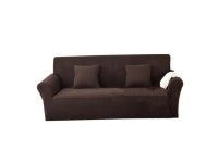 3-Seater Sofa Cover Spandex Elastic Couch Case Slipcover Decor Brown - Newegg.ca