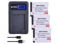 3Pcs 1200mAh NB-8L NB 8L NB8L  Camera Battery + LCD USB Charger for Canon Powershot A3100 A3200 A3300 IS A2200 IS A3000 IS A1200... 