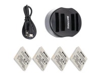 ca 4Pcs NB-4L NB 4L NB4L Batteries &#43; Dual Charger with USB Cable for Canon IXUS 60 65 80 75 100 I20 110 115 120 130 IS 117... 