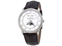 Blancpain Villeret Moonphase White Dial Alligator Leather Strap Automatic Mens Watch 6654-1127-55B - Newegg.com