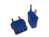 2pcs EU European Plug Power Adapter Japan US To EU Euro Plug Travel Adapter Electric Power Charger Outlet Socket AC Converter... 