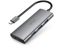 VAVA USB C Hub, 7-in-1 USB C Adapter for MacBook/Pro/Air (Thunderbolt 3), with 4K USB-C to HDMI, 3 USB 3.0 Ports, SD/TF Cards... 