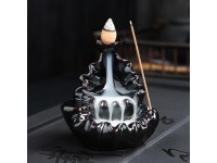 Porcelain Backflow Ceramic Cone Incense Burner Holder Buddhist Cones Home Gift 5 - Newegg.com