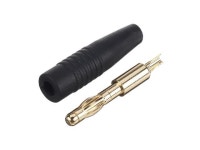 Amass 4mm Banana Bullet Connector Plug With Black/Red Color Rubber Sheath for Adapter Cable Black - Newegg.com