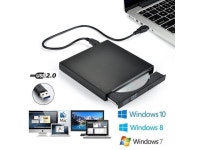 Slim External Optical Drive USB 2.0 DVD Combo DVD ROM Player CD-RW Burner Writer Plug and Play For Macbook Laptop Desktop PC... 
