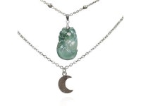 NW 1776 Real Jade Necklace,Moon Ruyi Female Pendant,Natural Jade sliver plated Necklace Gift for Women - Newegg.com