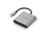 USB C to 2 HDMI Dual 4K Displays Digital AV Adapter Compatible MacBook Pro Thunderbolt 3 2018 2019 Mac AiriPad Pro XPS 1315... 