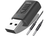 Bluetooth Receiver Transmitter, KINDRM 4in1 Mini USB Bluetooth 5.0 Audio Transmitter & Wireless Bluetooth 3.5mm Aux Adapter... 