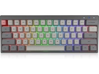 Keycaps 61keys Bluetooth5.1/Wried Gaming Keyboard for PC/Mac Gamers,Hot-Swap Gateron Optical Brown Switch-Black - Newegg.com