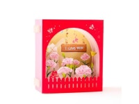 G2059 3D Mothers Day Greeting Cards I Love Mom Hollow Cover Paper Handmade Anniversary Birthday Card Gifts for Mother Mom... 