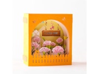 G2059 3D Mothers Day Greeting Cards I Love Mom Hollow Cover Paper Handmade Anniversary Birthday Card Gifts for Mother Mom Orange... 