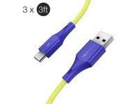 [3 Pack] BW-TC14 3A USB Type-C Cable Fast Charging Data Sync Transfer Cord Line 3ft/0.9m For Samsung Galaxy Note 20 P40 Mi10 8... 