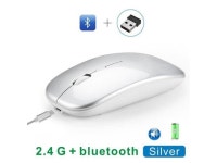 Rechargeable Wireless Mouse Bluetooth Gamer Mause Ergonomic Mini Mice Silent Dual Mode USB Gaming Mouse For PC Laptop Computer... 