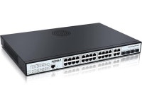 28 Port PoE Gigabit Managed Switch 400W | 24 GE PoE Port, 4 GE Uplink& 4 Combo SFP, L2+ Smart Managed|IEEE802.3af/at|Rackmount... 