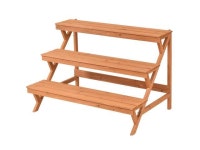 3 Tiers Wooden Step Ladder Plant Pot Rack Stand - Newegg.com