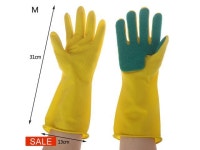 1 Pair Home Washing Cleaning Gloves Magic Silicone Dishwashing Scrubber Dish Washing Sponge Rubber Scrub Gloves Kitchen Cleaning... 