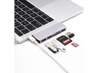 USB C HUB, H 5 in 1 USB C Hub Adapter with 3 USB 3.0,SD/TF Card Reader,Type C Hub USB HUB Compatible with MacBook,MacBook Pro... 