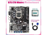 B75 ETH Mining Motherboard 8XPCIE USB Adapter+G1630 CPU+HD To... ca B75 ETH Mining Motherboard 8XPCIE USB Adapter+G1630 CPU+HD To... 