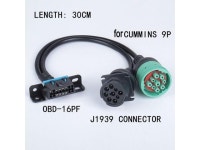 J1939-9PIN Car Truck Y Cable for Cummins OBD OBD2 16pin Female To J1939 9pin OBDII... ca J1939-9PIN Car Truck Y Cable for Cummins... 