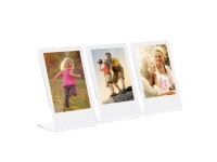 3 Packs 3inches L-shape Acrylic Photo Frame Transparent Mini Stand Compatible with Fujifilm Instax Mini 8 8+ 70 7s 90 25 26 50s 9... 