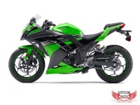 EX300R Ninja 300 ZX300R 2013 2014 EX300R ZX300R 13 14 Motorbike Racing Fairing
Decal (Green & Black) - Newegg.com